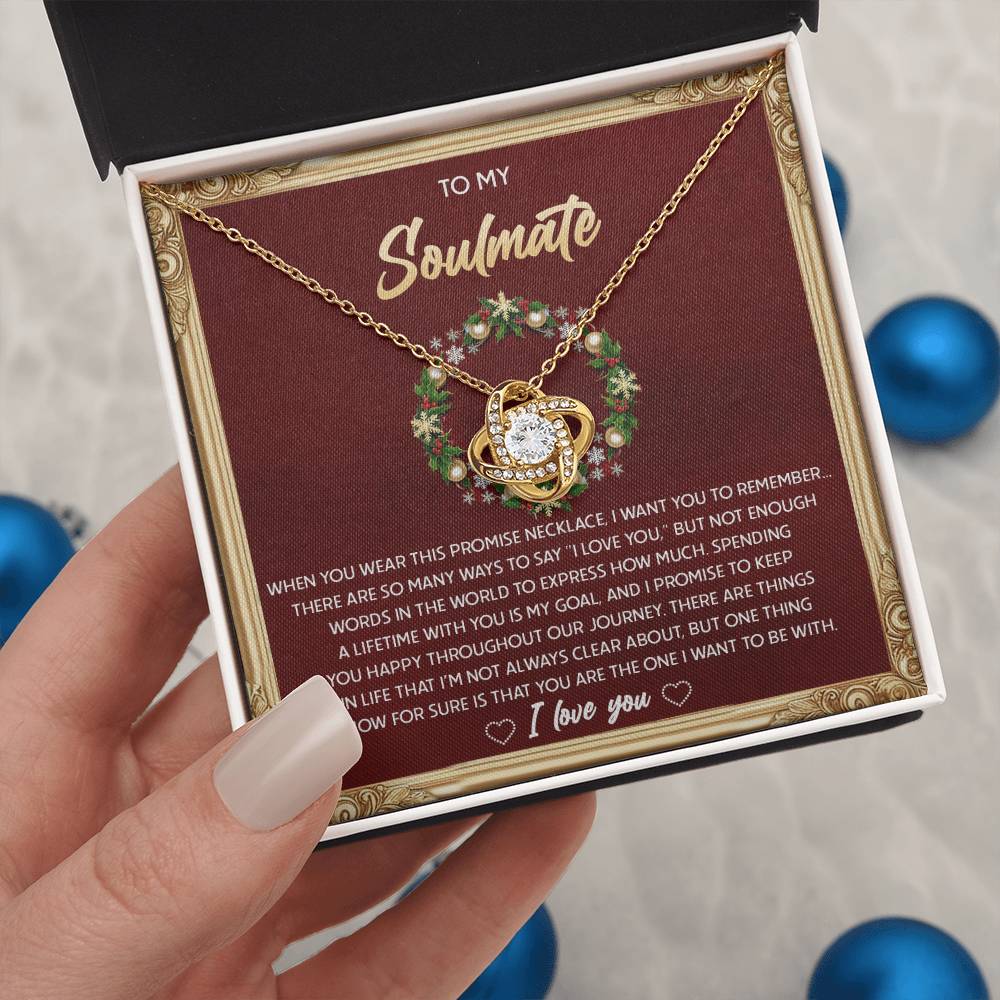 Gift for Soulmate - To Be With - Love Knot Pendant Necklace - Mallard Moon Gift Shop