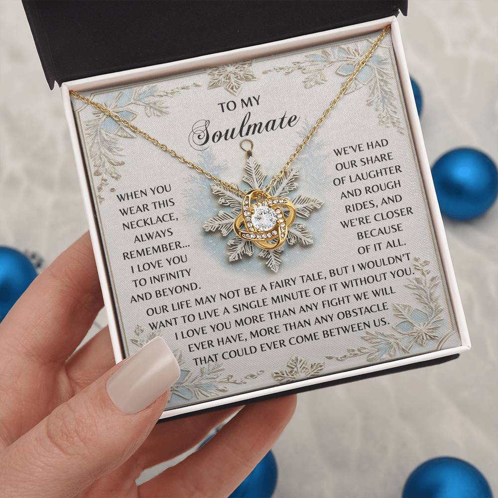 Gift for Soulmate - Infinity And Beyond - Love Knot Pendant Necklace - Mallard Moon Gift Shop