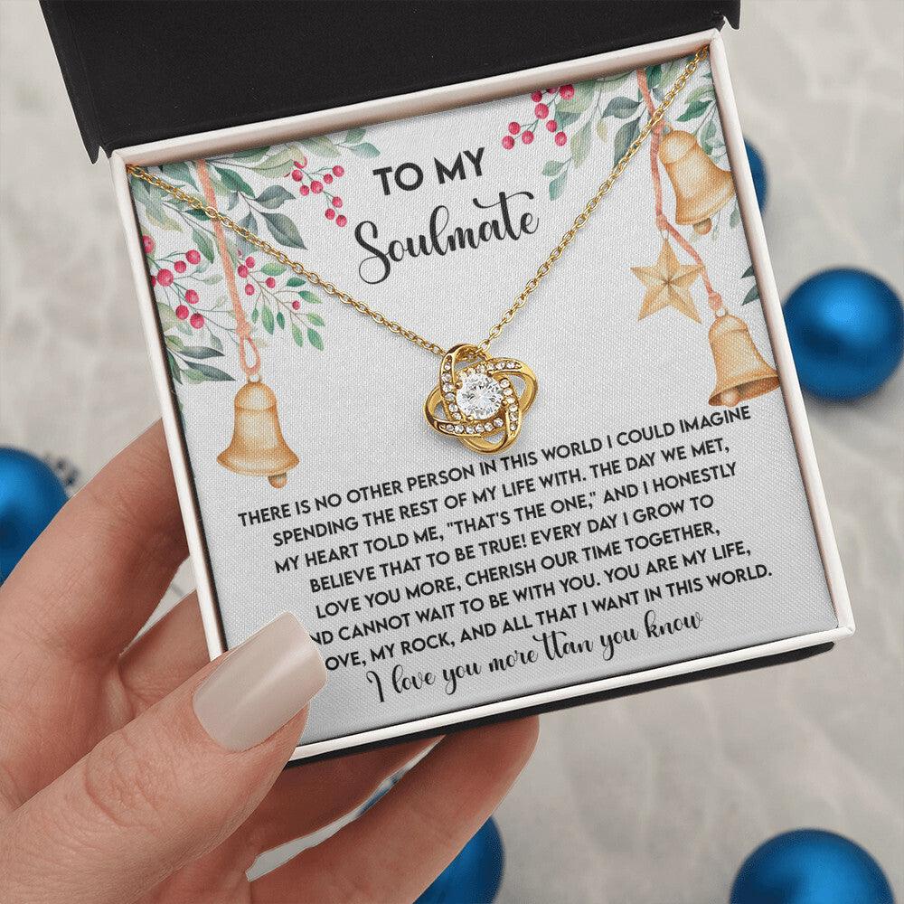 Gift for Soulmate - Be With You - Love Knot Pendant Necklace - Mallard Moon Gift Shop