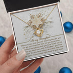 Gift for Daughter - You Are Never Alone - Love Knot Pendant Necklace
