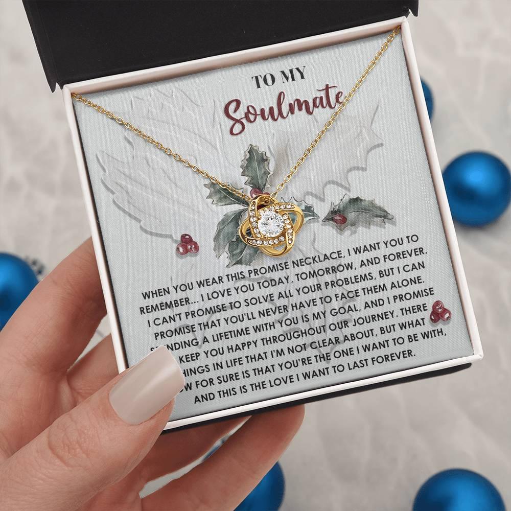 Gift for Soulmate - To Be With You - Love Knot Pendant Necklace - Mallard Moon Gift Shop