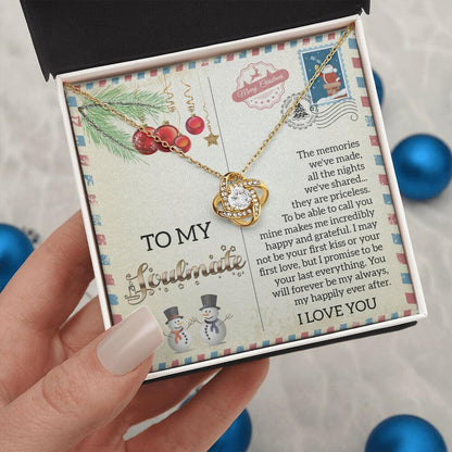 Gift for Soulmate - Last Everything - Love Knot Pendant Necklace - Mallard Moon Gift Shop