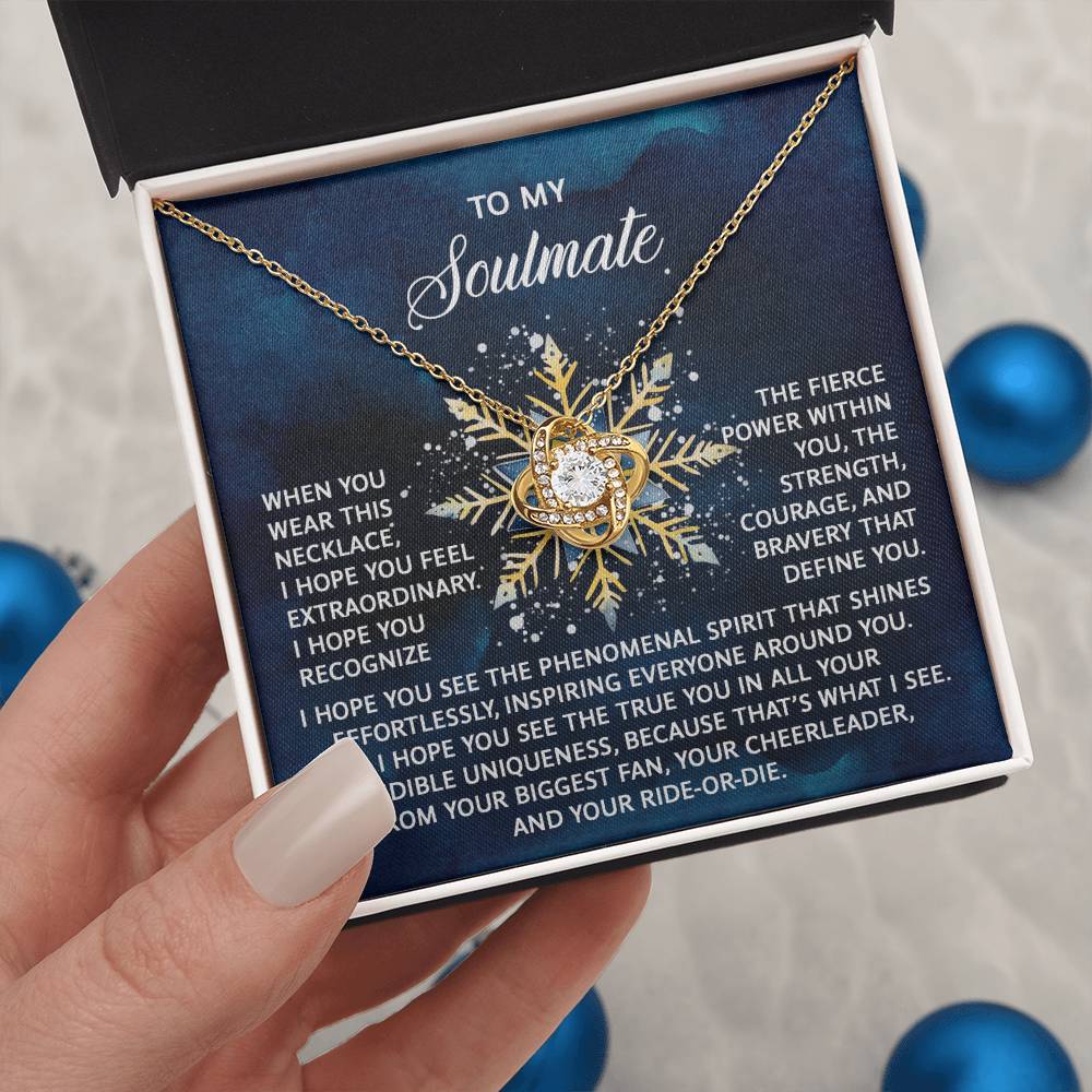 Gift for Soulmate - Phenomenal Spirit - Love Knot Pendant Necklace - Mallard Moon Gift Shop