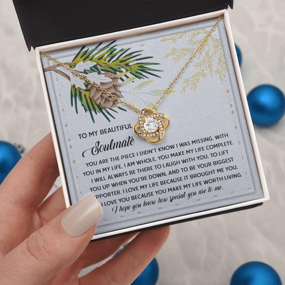 Gift for Soulmate - Biggest Supporter - Love Knot Pendant Necklace - Mallard Moon Gift Shop