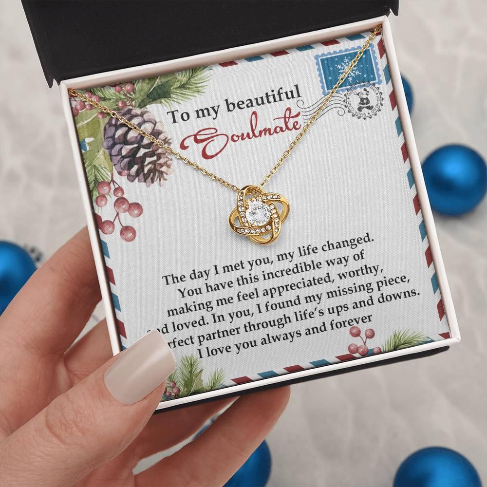 Gift for Soulmate - Perfect Partner - Love Knot Pendant Necklace - Mallard Moon Gift Shop