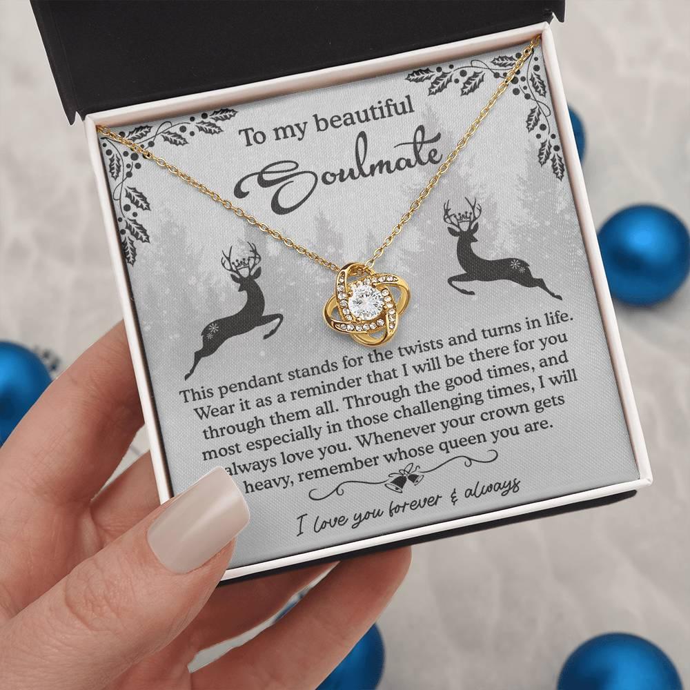 Gift for Soulmate - A Reminder - Love Knot Pendant Necklace - Mallard Moon Gift Shop