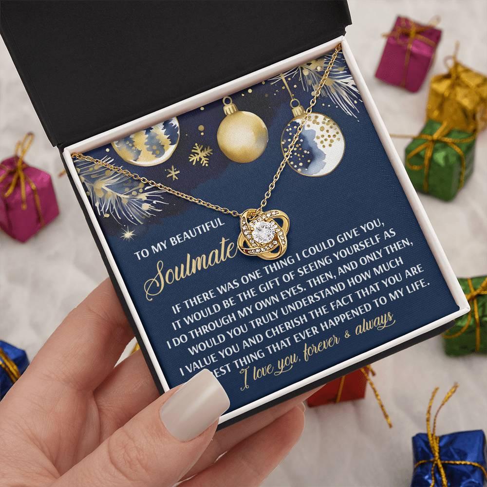 Gift for Soulmate - One Thing - Love Knot Pendant Necklace - Mallard Moon Gift Shop