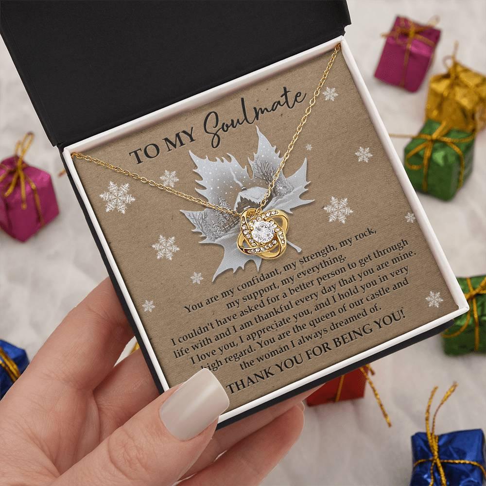 Gift for Soulmate - Our Castle - Love Knot Pendant Necklace - Mallard Moon Gift Shop