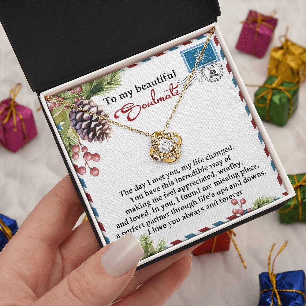 Gift for Soulmate - Perfect Partner - Love Knot Pendant Necklace - Mallard Moon Gift Shop