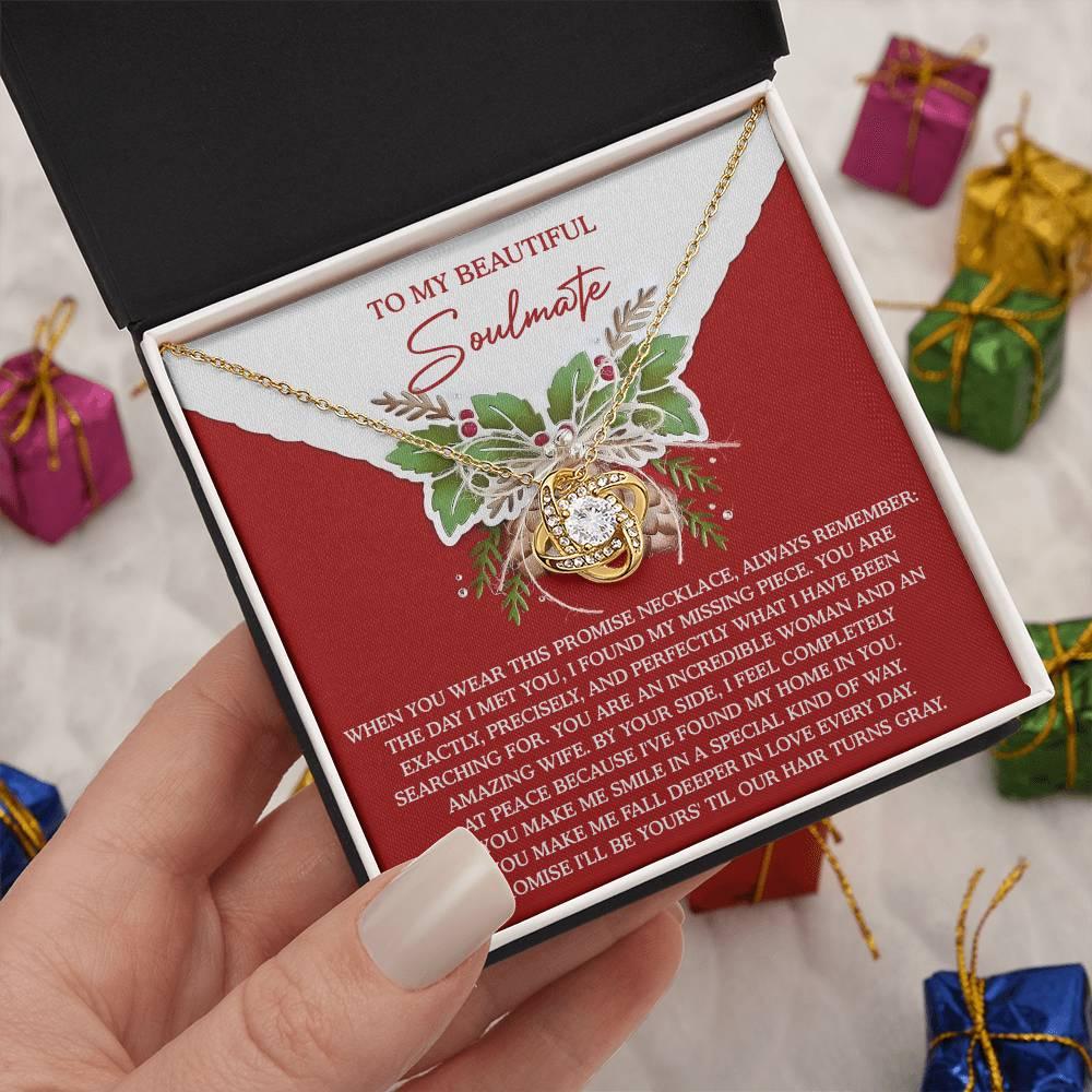 Gift for Soulmate - At Peace - Love Knot Pendant Necklace - Mallard Moon Gift Shop