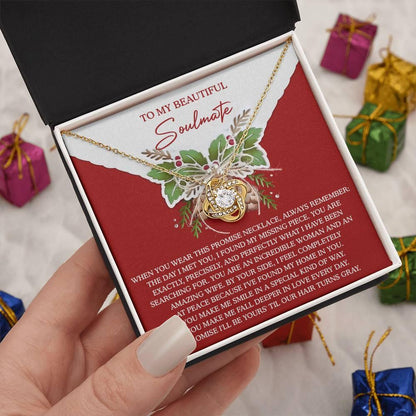 Gift for Soulmate - At Peace - Love Knot Pendant Necklace - Mallard Moon Gift Shop