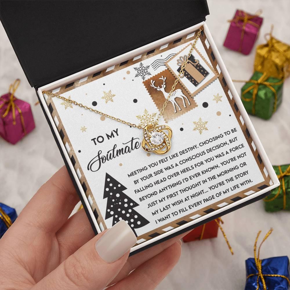 Gift for Soulmate - Like Destiny - Love Knot Pendant Necklace - Mallard Moon Gift Shop