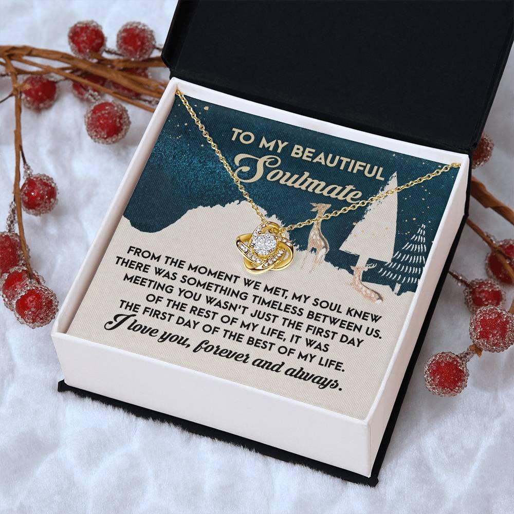 Gift for Soulmate - Between Us - Love Knot Pendant Necklace - Mallard Moon Gift Shop