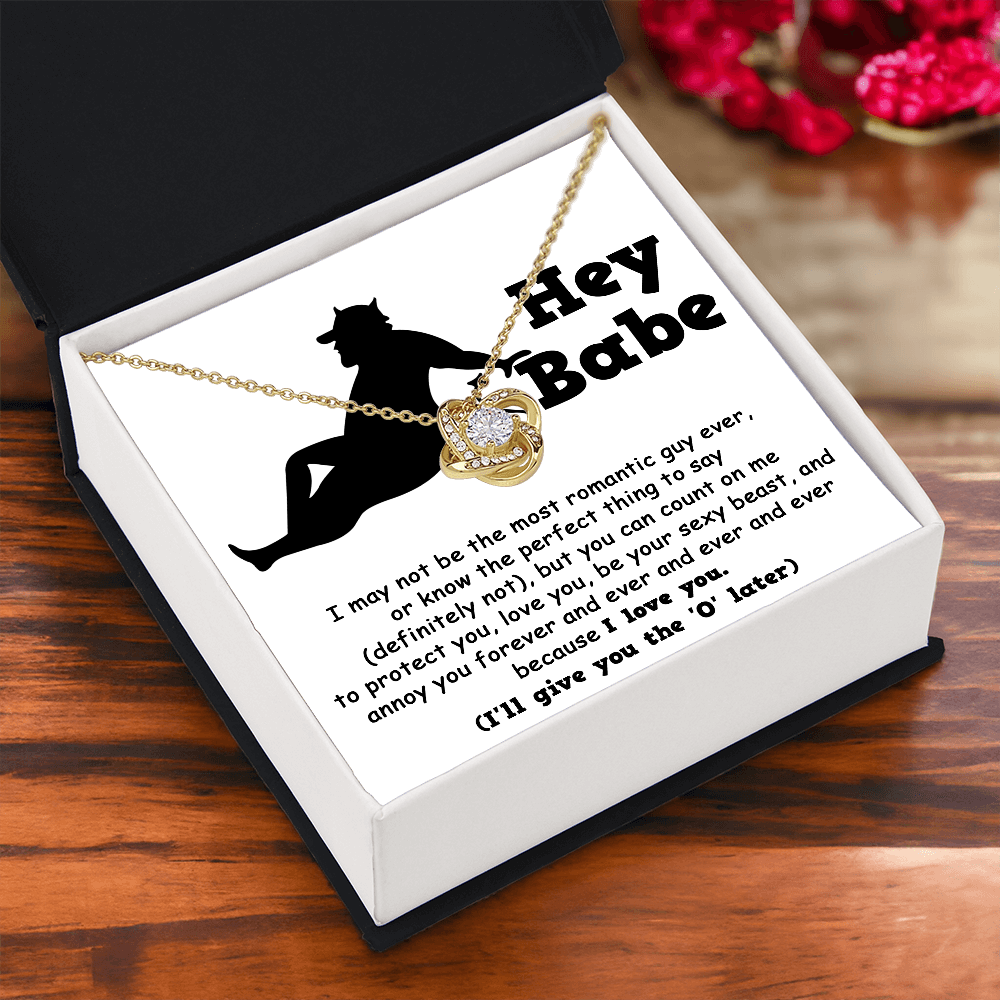 Soulmate Gift from Sexy Beast - Love Knot Necklace - Mallard Moon Gift Shop