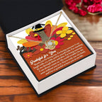 Thanksgiving Gift for Her – “Grateful for You” Necklace with Message Card | Heartfelt Jewelry Gift for Mom, Sister, or Best Friend