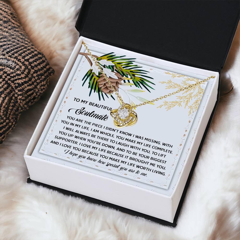 Gift for Soulmate - Biggest Supporter - Love Knot Pendant Necklace - Mallard Moon Gift Shop