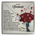 To My Soulmate - Love Knot Necklace – A Romantic Gift to Show She's Irreplaceable