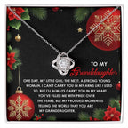 Gift for Granddaughter - Proudest Moment - Love Knot Pendant Necklace