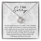 Apology Gift for Girlfriend, Wife, Soulmate - Sorry, Forever Love You - Love Knot Pendant Necklace - Mallard Moon Gift Shop