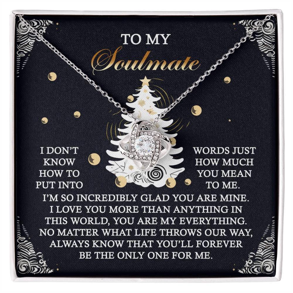 Gift for Soulmate - One For Me - Love Knot Pendant Necklace