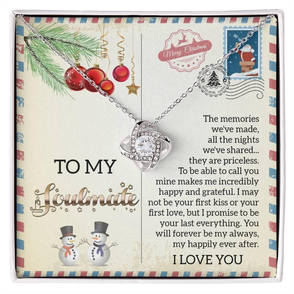 Gift for Soulmate - Last Everything - Love Knot Pendant Necklace