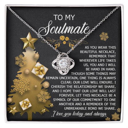 Gift for Soulmate - Be A Symbol - Love Knot Pendant Necklace - Mallard Moon Gift Shop