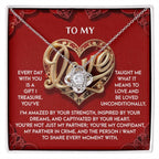 Romantic Valentine's Day, Anniversary, or Birthday Gift for Soulmate, Wife or Girlfriend Love Knot Pendant Necklace