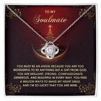 Gift for Soulmate - Be An Angel - Love Knot Pendant Necklace