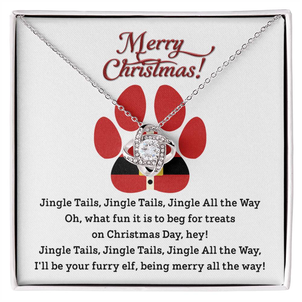 Gift for Fur Mom - Furry Elf - Love Knot Pendant Necklace - Mallard Moon Gift Shop