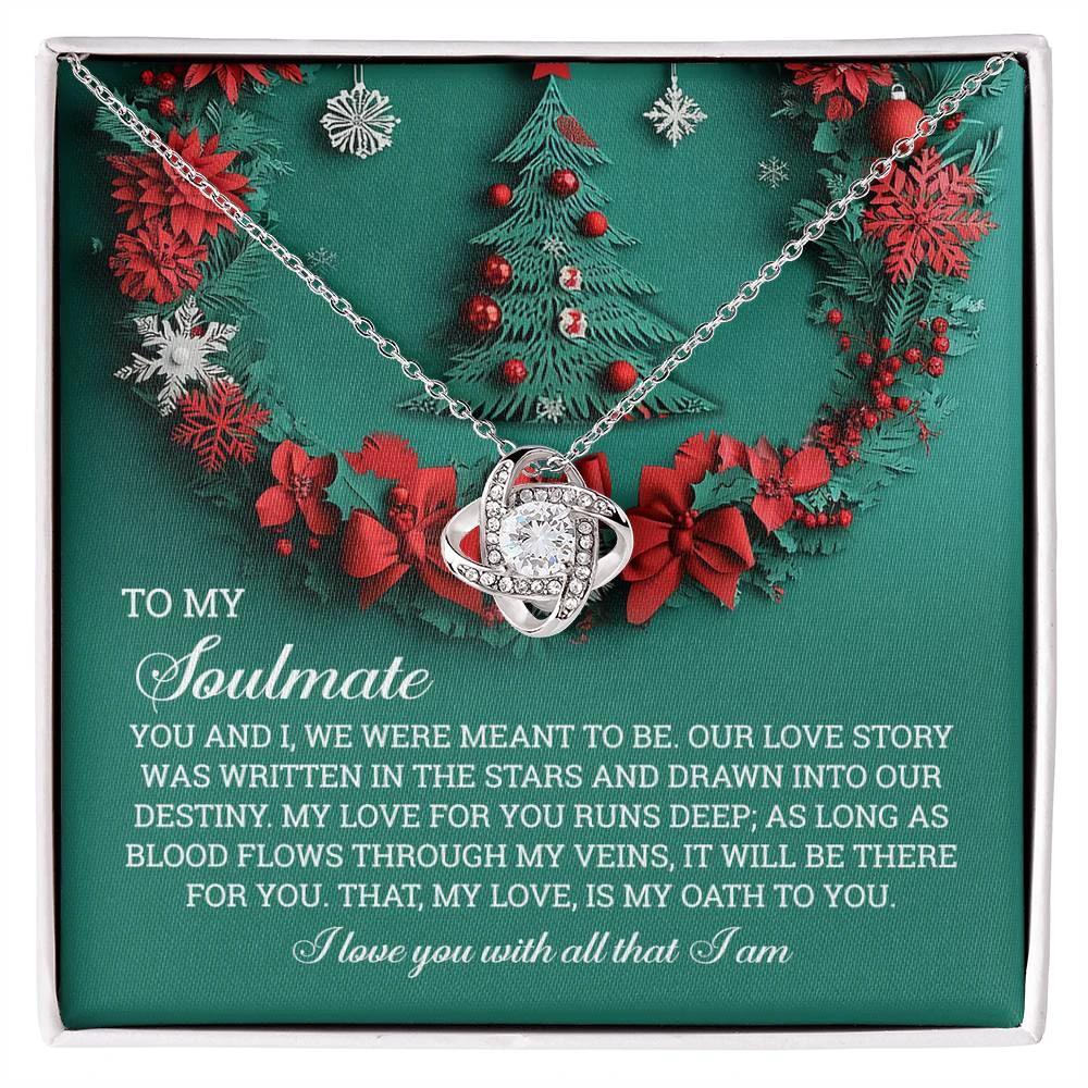 Gift for Soulmate - Love Story - Love Knot Pendant Necklace