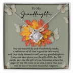 Granddaughter – Love Knot Necklace Gift | “Gift of You” Sentimental Message Card | Grandparent Keepsake for Birthday, Christmas & Special Milestones