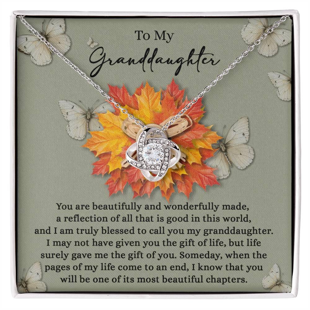 Gift for Granddaughter - Gift Of You - Love Knot Pendant Necklace - Mallard Moon Gift Shop