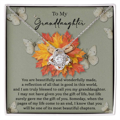 Gift for Granddaughter - Gift Of You - Love Knot Pendant Necklace - Mallard Moon Gift Shop