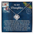 Gift for Daughter - Have You Here - Love Knot Pendant Necklace