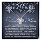 Gift for Boyfriend's Mom - By My Side - Love Knot Pendant Necklace
