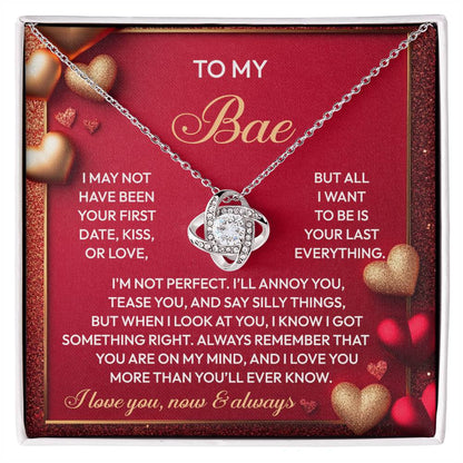 Gift for Soulmate - On My Mind - Love Knot Pendant Necklace - Mallard Moon Gift Shop