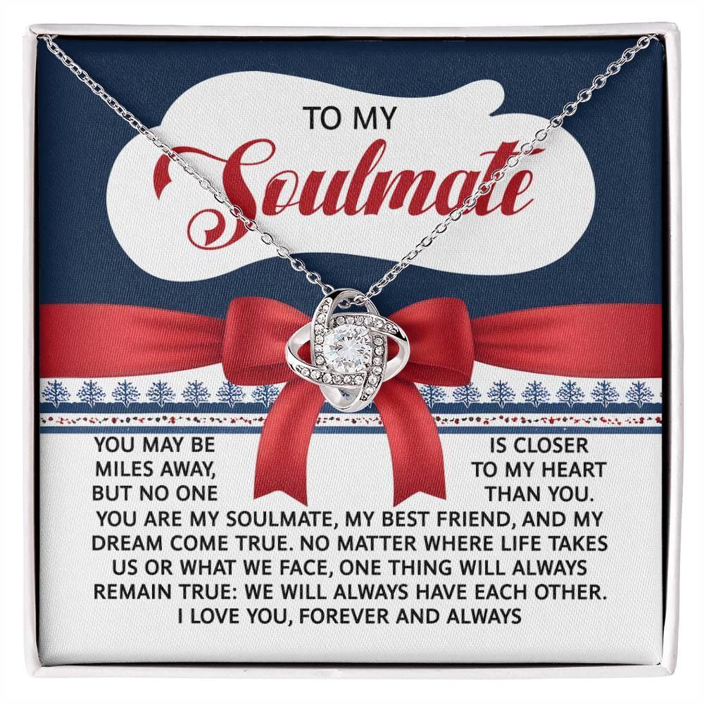 Gift for Soulmate - Have Each Other - Love Knot Pendant Necklace