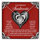 To My Gorgeous Soulmate - Love Knot Necklace – A Romantic Gift to Celebrate Everlasting Love