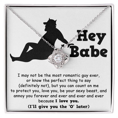 Soulmate Gift from Sexy Beast - Love Knot Necklace - Mallard Moon Gift Shop