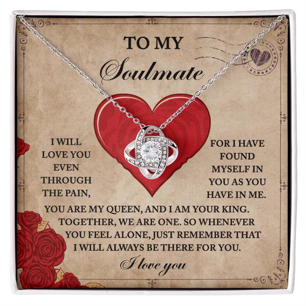 To My Soulmate - Love Knot Necklace – A Symbol of Eternal Unity and Devotion