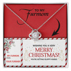 Gift for Furmom - Sloppy Kisses - Love Knot Pendant Necklace