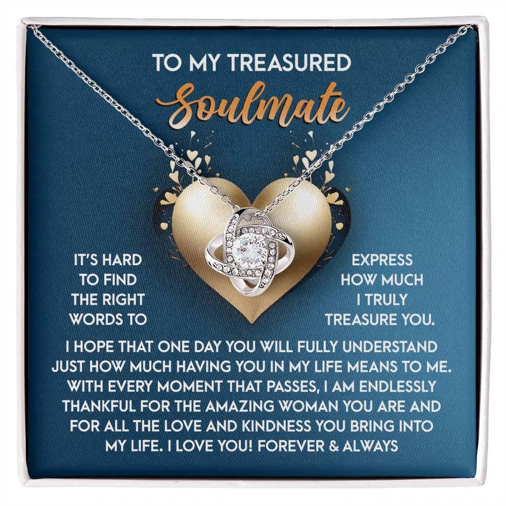 Gift for Soulmate - In My Life - Love Knot Pendant Necklace