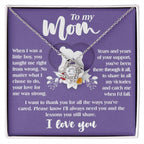 Gift for Mom from Son All the Ways You've Cared - Love Knot Necklace