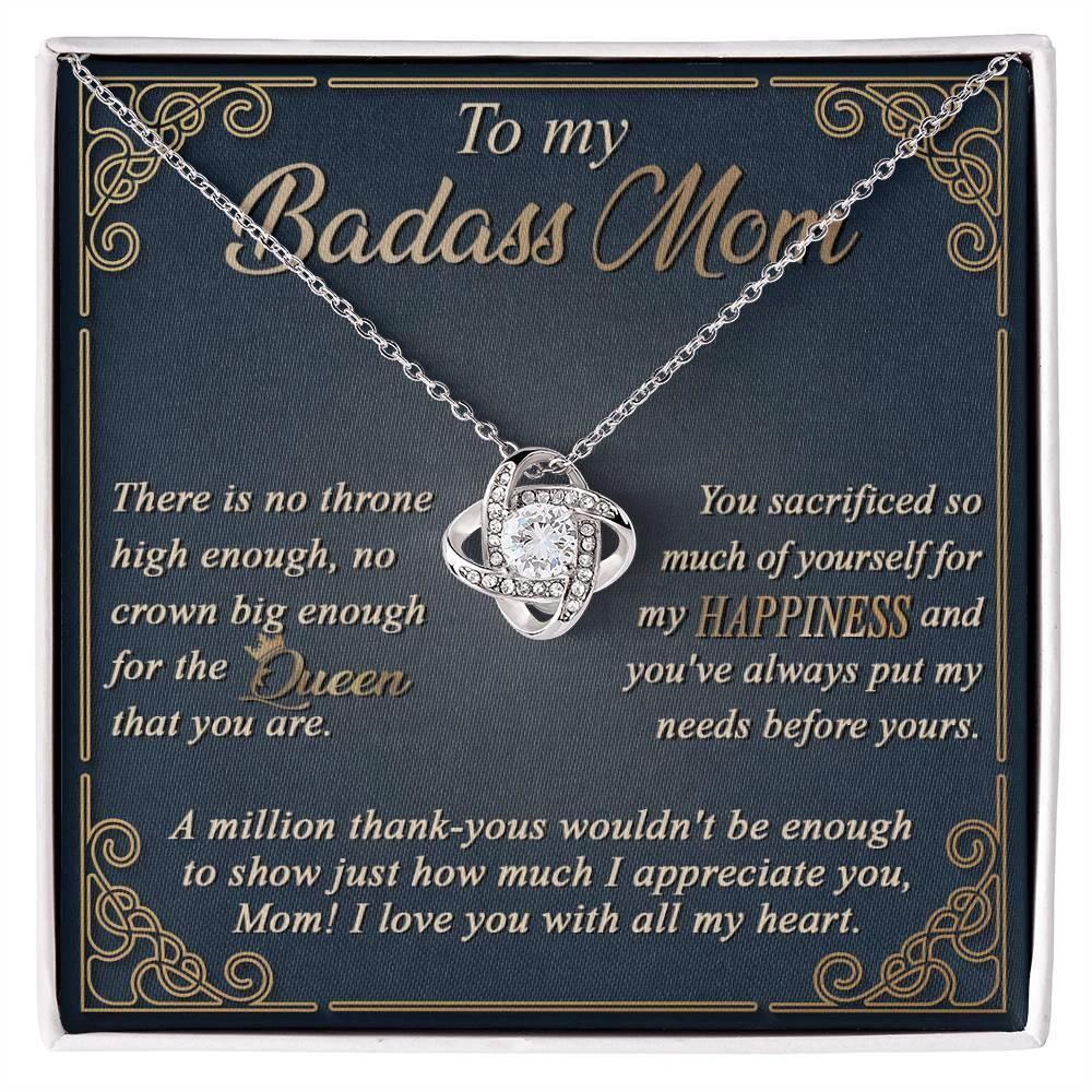 Gift for Mom You are a Queen - Love Knot Necklace