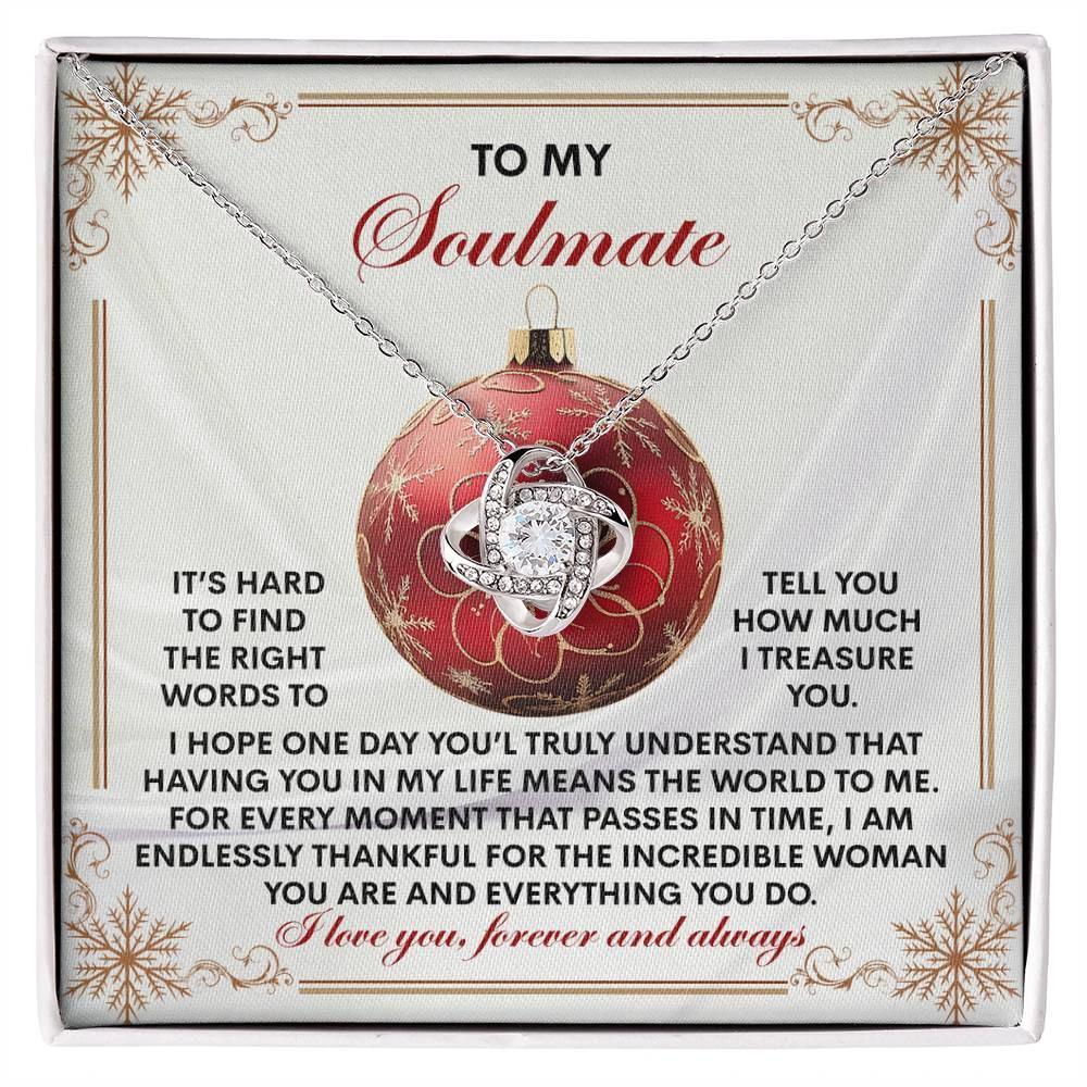 Gift for Soulmate - Incredible Woman - Love Knot Pendant Necklace