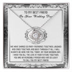 Best Friend Wedding Day Gift - An Incredible Person - Love Knot Pendant Necklace