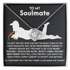 Gift for Soulmate - Cupid's Arrow - Love Knot Pendant Necklace - A Playful and Romantic Gift for the Love of Your Life