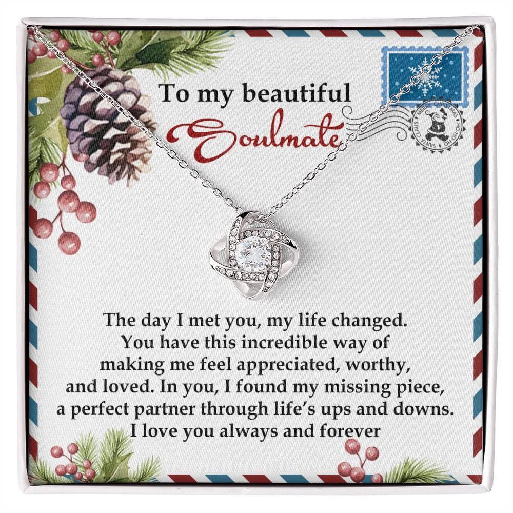 Gift for Soulmate - Perfect Partner - Love Knot Pendant Necklace