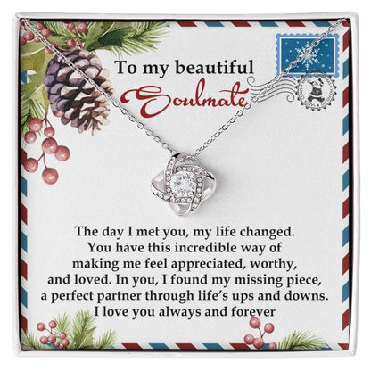 Gift for Soulmate - Perfect Partner - Love Knot Pendant Necklace - Mallard Moon Gift Shop