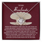 Gift for Soulmate - Every Moment - Love Knot Pendant Necklace